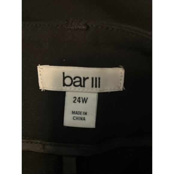 NWT Bar III Women's Plus Black Dress Pants Side Elastic Suit Separates Size 24W - Picture 4 of 7